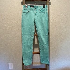 Colorful pants/jeans.